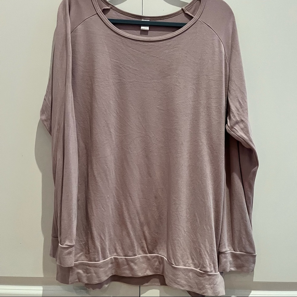 Mauve bamboo pullover